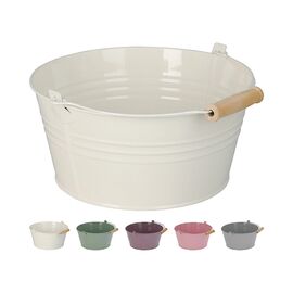 Ghiveci pentru flori ProGarden Galeata metalica, D21 cm, H10 cm