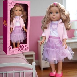 Кукла ESSA TOYS в фиолетовом платье, 45 см