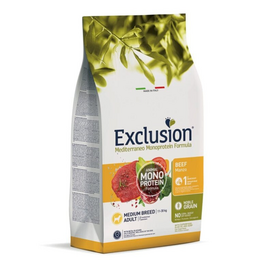 Hrană uscată monoproteică pentru câini EXCLUSION, Vită, 12kg