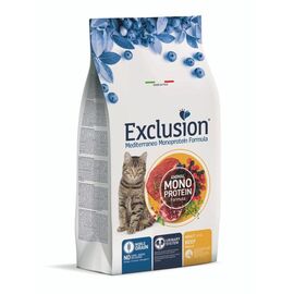 Hrană uscată monoproteică pentru pisici EXCLUSION, Vită, 12 kg