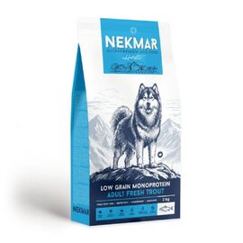 Hrana cu continut redus de cereale, monoproteica pentru caini NEKMAR, Păstrăv, 2kg