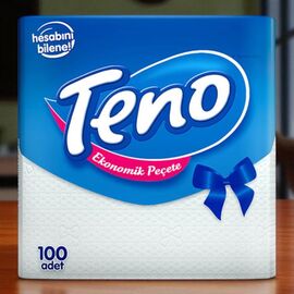 Салфетки TENO, 1 слой, кухонные, 100 шт