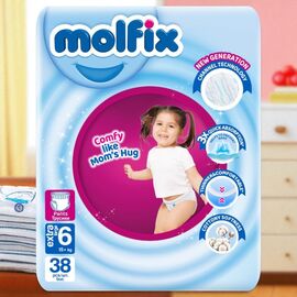 Chilotei pentru copii MOLFIX №6 3D, Extra Large, 15+kg, 38 buc