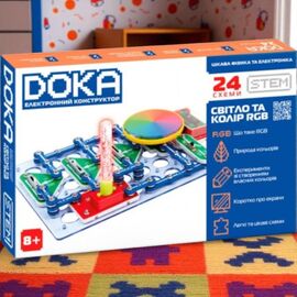 Конструктор электронный Doka Свет и цвет RGB