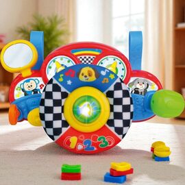 Jucarie volan de agatat WINFUN cu elemente textile, sunete si lumini