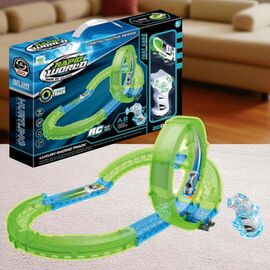 Автотрек ESSA TOYS, с радиоуправлением, светом, 22 детали
