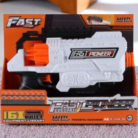 Pistol de jucarie electric FAST PIONEER BIG529, 16 proiectile