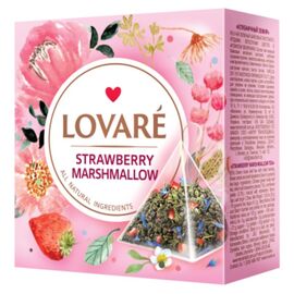 Чай LOVARE Strawberry Marshmallow, 15 пирамидок
