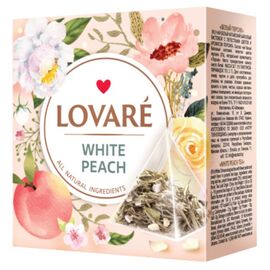 Чай LOVARE White Peach, 15 пирамидок