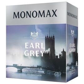 Чай MONOMAH Earl Grey, 100 пакетиков