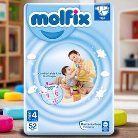 Подгузники для детей MOLFIX №4 3D Maxi, 7-14 кг, 52 шт