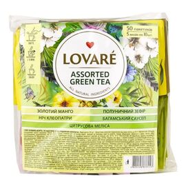 Чай LOVARE Green Assorted, 50 пакетов