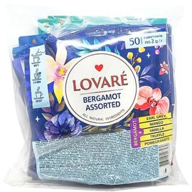 Чай LOVARE Bergamot Assorted, 50 пакетов