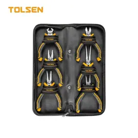 Set de 6 clești miniaturale TOLSEN, 115mm
