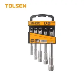 Set de 5 chei tubulare în formă de L TOLSEN, 8–17 mm