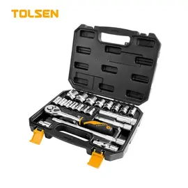 Set de 22 capete tubulare TOLSEN, 1/2