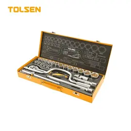 Set profesional de 26 capete tubulare TOLSEN, 1/2
