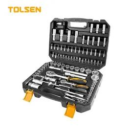 Set de 94 capete tubulare TOLSEN, 1/2+1/4