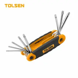Set de 8 chei pliabile TORX TOLSEN, T9-T40