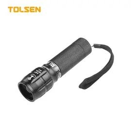Lanternă TOLSEN, cu funcție de mărire, 150 lm, 150 m, IP65