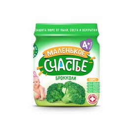 Piure МАЛЕНЬКОЕ СЧАСТЬЕ, din brocoli, 80 g
