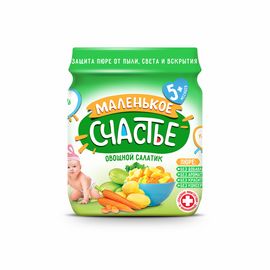 Piure МАЛЕНЬКОЕ СЧАСТЬЕ, salata de legume, 90 g
