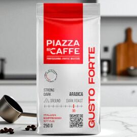 Кофе PIAZZA DEL CAFFE Пьяцца Густо Форте, молотый, 250 г