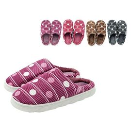Papuci de casa unisex de plus "Dungi si cercuri" (m.36-45)