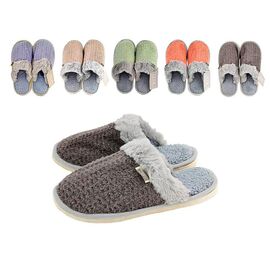 Papuci de casa unisex cu ornamente din blana (m.36-45)