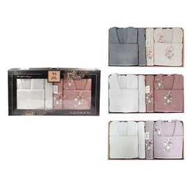 Set pentru baie NH Mimoza Family: 2 halate, 2 prosoape 50X90 cm, 2 prosoape 70X140 cm