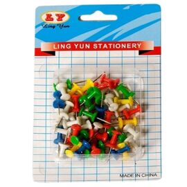 Set pioneze "Turn", colorate, 50 buc