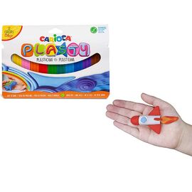 Plastilina CARIOCA Plasty, 12 culori, 150 g
