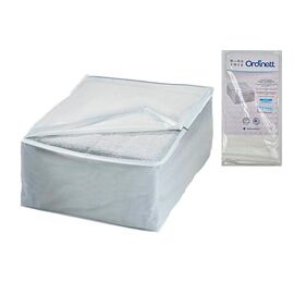 Husa pentru depozitarea hainelor Ordinett Top Class, 46х60х26 cm, PEVA, alb