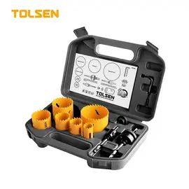 Set de 9 carote Bi-metal TOLSEN, 22-64 mm