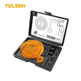 Set de 16 carote pentru lemn TOLSEN, 19-127 mm