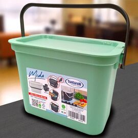 Container pentru deseuri de bucatarie Tontarelli Moda, 5 l, fistic