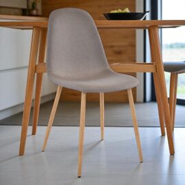 Стул DECOPRIM PLUS C-710, Denim Cappucino+Transprint Legs