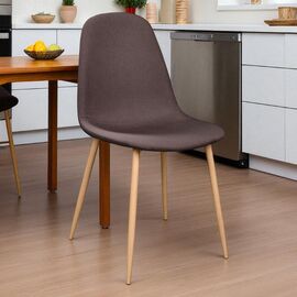 Стул DECOPRIM PLUS C-710, Denim Brown+Transprint Legs