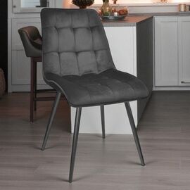 Стул DECOPRIM PLUS Capella HLR66, Catifea Black +Black Legs