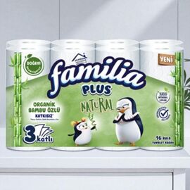 Hirtie Igienica FAMILIA Natural, 3 staturi, 16 buc