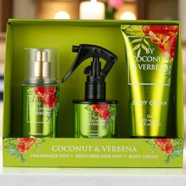Set G3-002, 3 pcs: 75 ml body mist, 100 ml hair perfume, 100 ml body lotion
