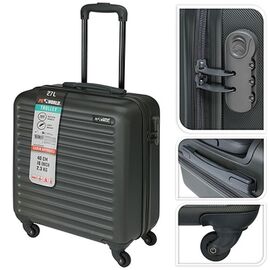 Valiza-troller PROWORLD, negru, plastic, 27 L, 47X41X22 cm