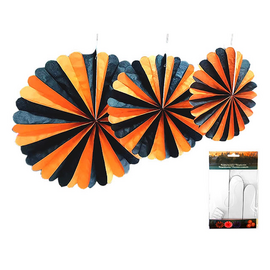 Decorațiune suspendată Halloween Disc, Din hârtie, 3 buc