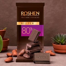 Шоколад ROSHEN Bitter 80%, черный, 85 г