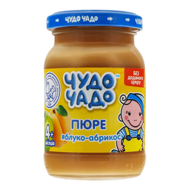 Piure pentru copii ЧУДО-ЧАДО, Măr-caise, 170g