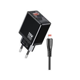 Încărcător Jokade 1*USB-A 5A,20W with Cable Lightning JB086, Black