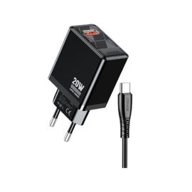 Încărcător Jokade 1*USB-A 5A, 20W with Cable Type-C JB086, Black