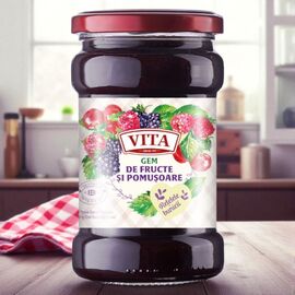Джем VITA, из фруктов и ягод, 360г