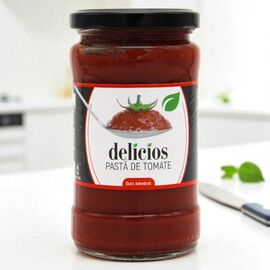 Pasta de tomate DELICIOS, 370 ml