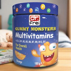 Multivitamine DR.FREI GUMMY MONSTERS Multivitamins, jeleuri gumate, 180 g